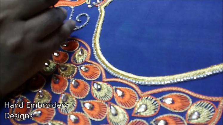 Maggam work blouses online shopping | blouse designs 2018 latest | basic embroidery stitches