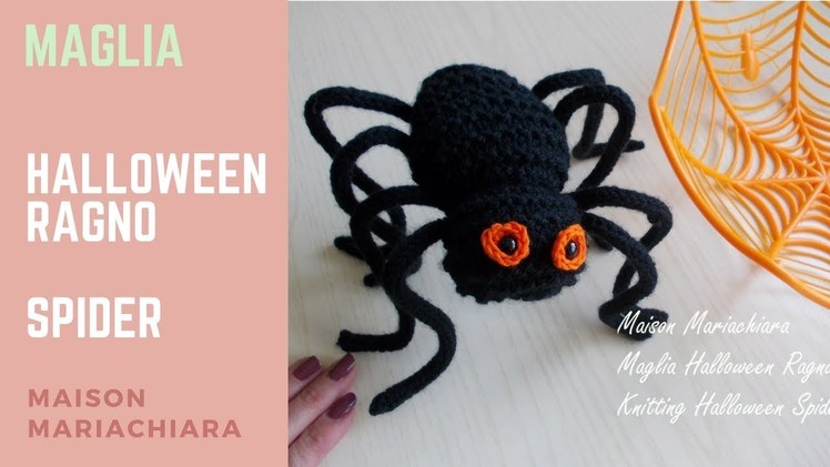 Maglia | Halloween Pupazzo Ragno - Knitting How to knit Halloween Spider Puppets