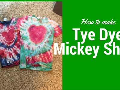 Mickey tye dye shirts - Vlogidays (day 20)