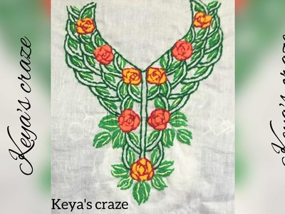 Neck design hand embroidery | Keya's craze | 153