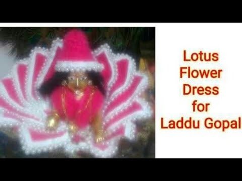 Part 1.9 || How to make || Crochet || Lotus flower dress || laddu gopal dress || Kanha ji Sringaar