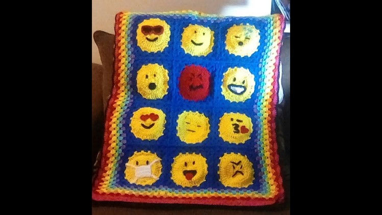 Part 3: 12-Emoji Afghan