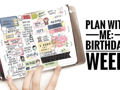 Plan with me: birthday week using leftover stickers!