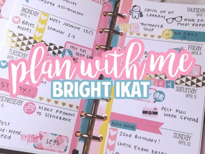 Plan With Me! (Bright Ikat) Talk Through - Personal Planner