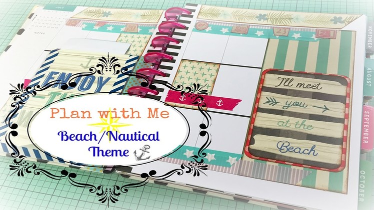 Plan with Me: Happy Planner July 18th - 24th Beach.Nautical Theme!
