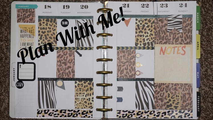 "Plan With Me" Happy Planner (MAMBI) Jan 18-24 2016
