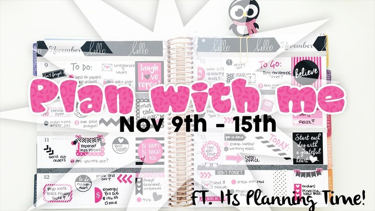 Plan with me horizontal Nov 9th - 15th with Its Planning Time