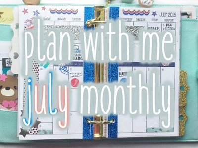 Plan With Me ♡ July Monthly (Sew Much Crafting - Personal)