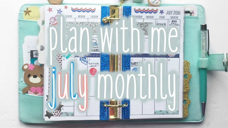 Plan With Me ♡ July Monthly (Sew Much Crafting - Personal)