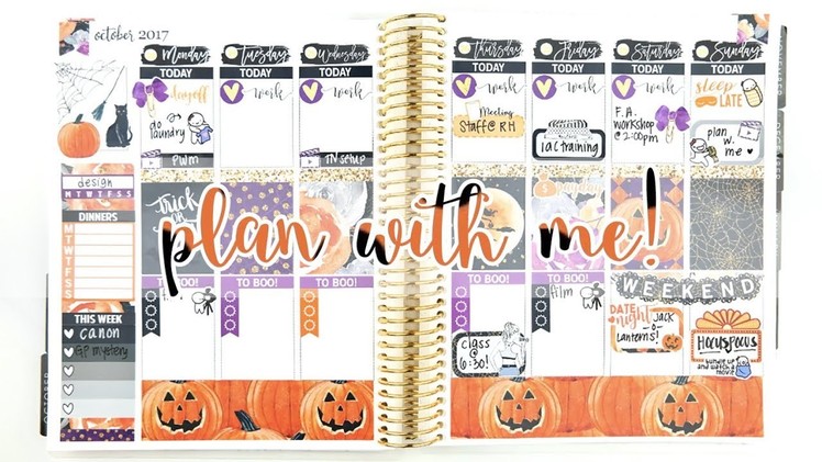 Plan with Me: My First Halloween Spread!