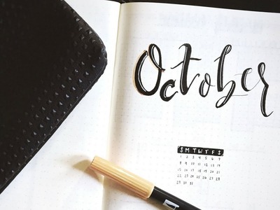 Plan With Me October 2017 |  MY BEST YET | Minimalistic, Casual | Bullet Journal Setup
