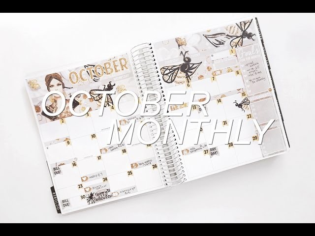 PLAN WITH ME: OCTOBER MONTHLY 2016 Δ