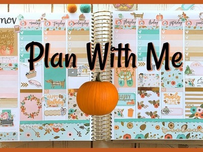 Plan With Me. Thanksgiving. Erin Condren Life Planner