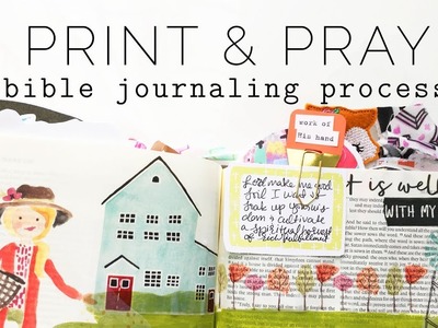 Print & Pray Shop Bible Journaling Process | Good Soil & Father's World