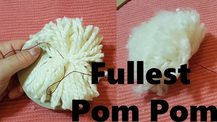#Protip How to make the best pom pom full fluffy and beautiful