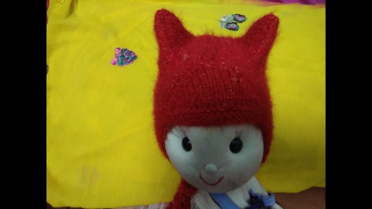 Rabbit cap for babies in hindi