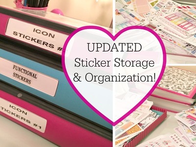 UPDATED Etsy Sticker Storage & Organization!