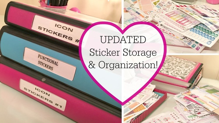 UPDATED Etsy Sticker Storage & Organization!