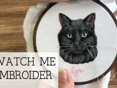 Watch Me Stitch. Cat Embroidery - Stitching Sabbatical