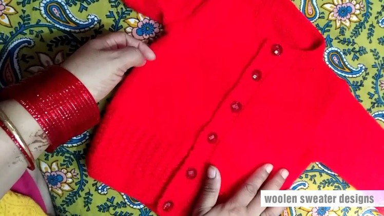 Woolen sweater designs | how to knit easy sweater design for baby or kid in hindi | handmade sweater