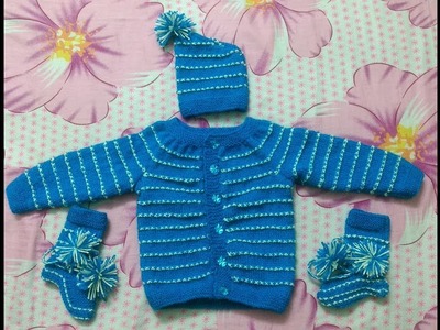 Woolen sweater designs | two colour sweater design for baby or kids in hindi | woolen sweater set