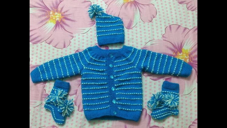 Woolen sweater designs | two colour sweater design for baby or kids in hindi | woolen sweater set