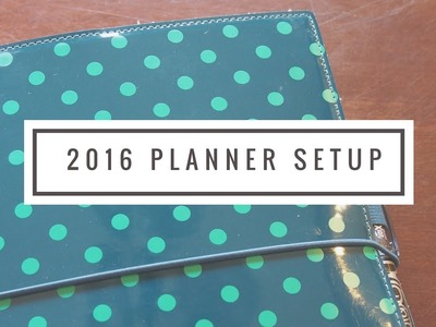 2016 Planner Setup - Inkwell Press Planner (A5 Inserts in a Filofax Domino)