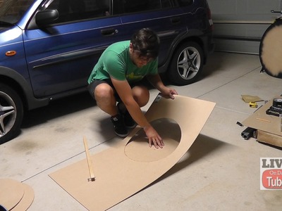 An easy way to cut a circle in 3mm MDF
