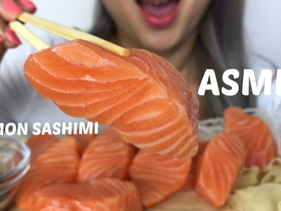 ASMR [ Salmon Sashimi ] Eating Sound | NO Talking | N.E Lets Eat
