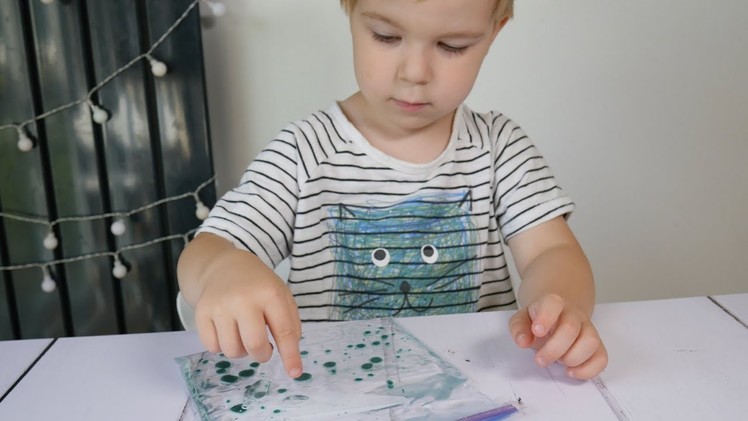 Baby Oil Sensory Bag