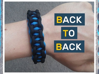 Back-to-back bar Paracord Bracelet