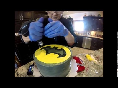 Batman Cake- Buttercream Painting, an Alternative to Fondant