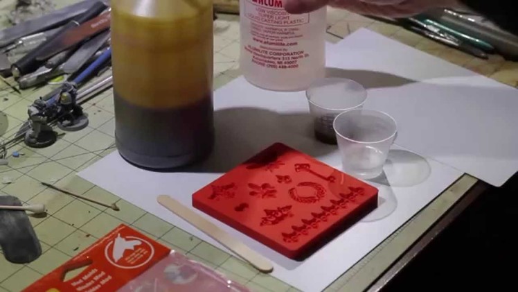 Casting Mod Podge Mod Molds in Resin for Sisters of Battle Icons