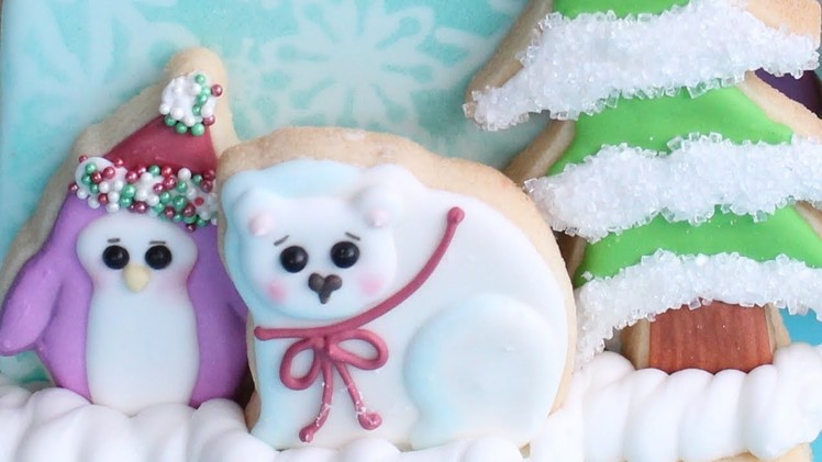 Christmas Cookies 3D Arctic Cookie Scene - Best Instrumental Cookie Decorating compilation