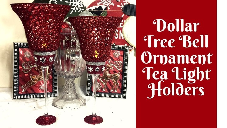 Christmas Crafts: How To Make A Tea Light Holder Out Of Dollar Tree Bell Ornaments