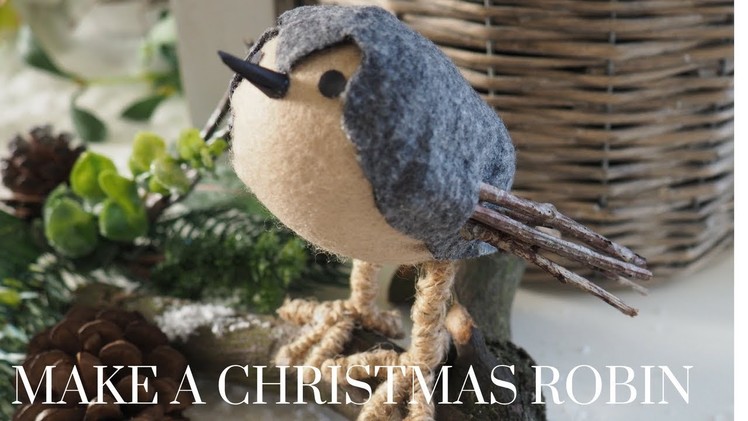 Christmas DIY & Decor Challenge | Make a Christmas Robin