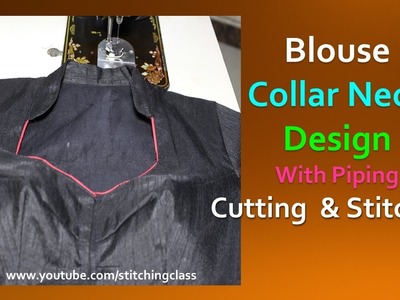 Collar Blouse Neck Cutting and Stitching