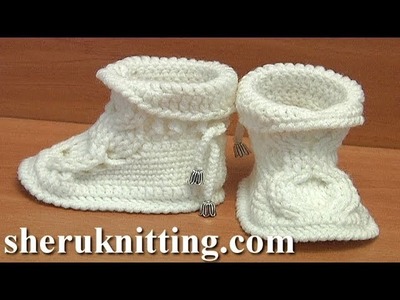 Crochet Sole For Baby Ugg Boots Tutorial 52 Part 1 of 4