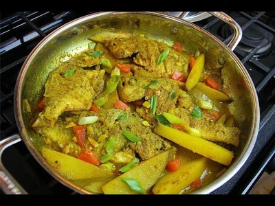 Curry Fish With Green Mango #TastyTuesdays | CaribbeanPot.com