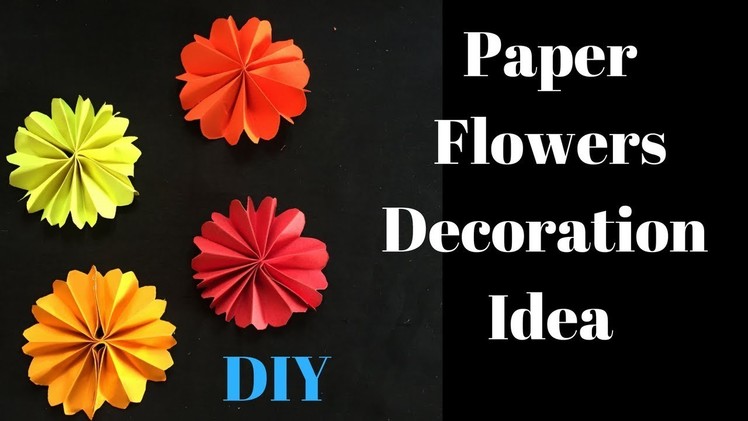 Diwali Decoration Ideas | Paper Flower for Diwali decoration | Diwali Decoration Ideas at home