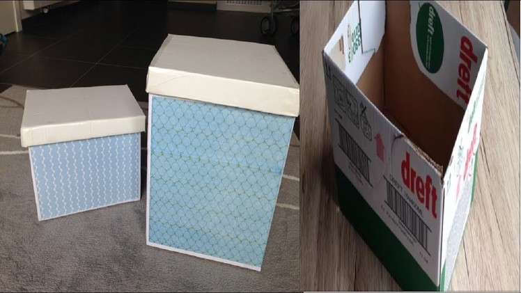 Diy cardboard storage boxes | Best out of waste | Cardboard crafts | Diy Organizers