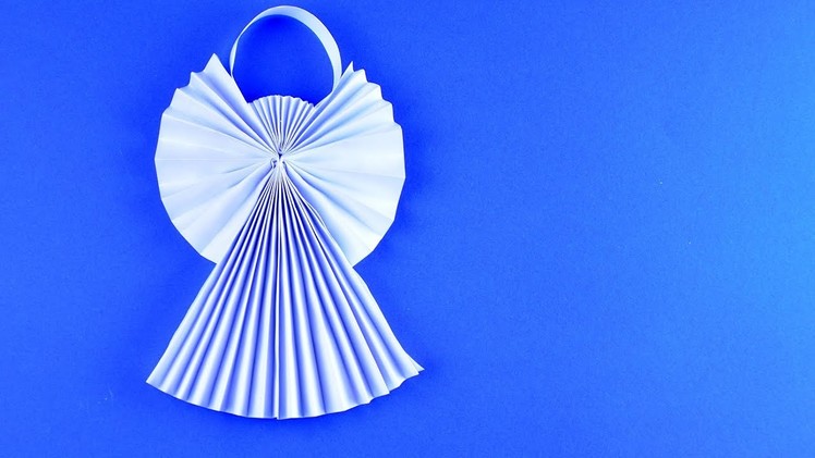 DIY ❄ Christmas Angel ornament of paper detailed tutorial