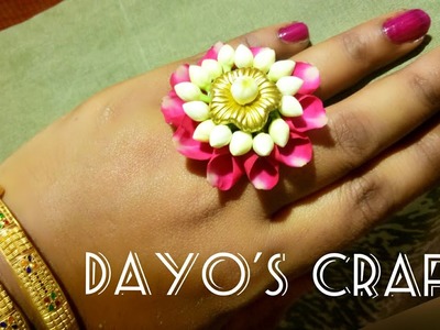 Easy Real Flower Jewellery making- Ring