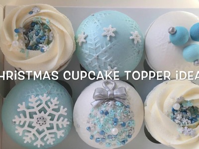 Elegant Christmas Cupcake Topper Tutorials