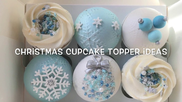 Elegant Christmas Cupcake Topper Tutorials