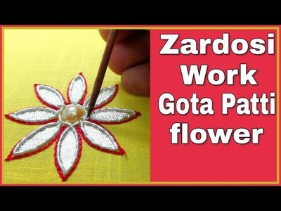 Gota Patti Flower | Zardosi Work