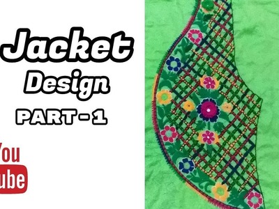 Hand Embroidery: Jacket Design | Dorri stitch | Cut stitch | Part-1
