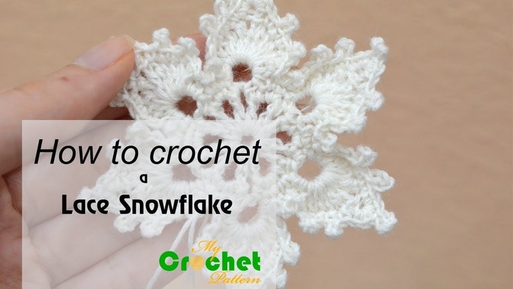 How to crochet a Lace Snowflake - Free crochet pattens