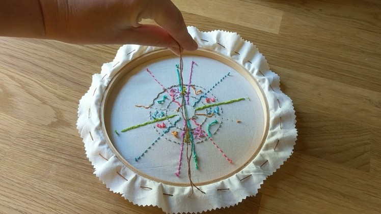 How to Finish & Frame Embroidery in a Hoop
