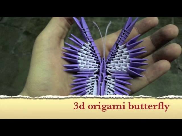 How to make a 3d origami butterfly, tutorial coming soon
